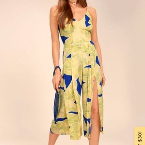 Lulu's feeling so good yellow midi romper size M